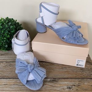 Loeffler Randall Dahlia Blue Bow Low Heel